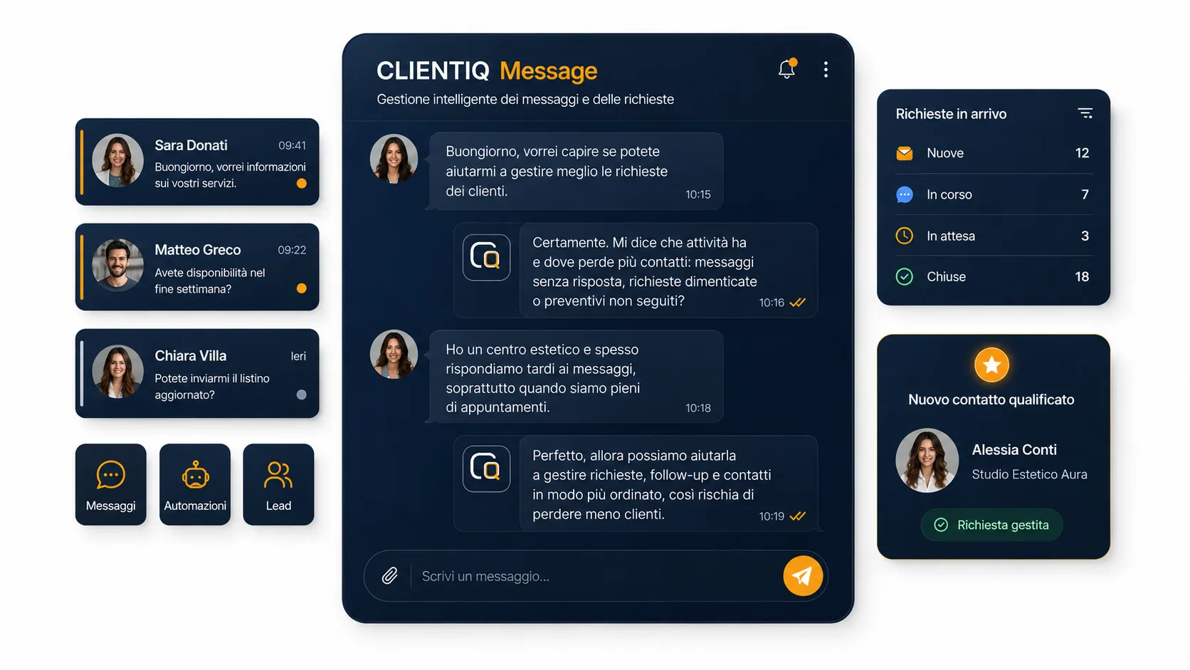 CLIENTIQ Message